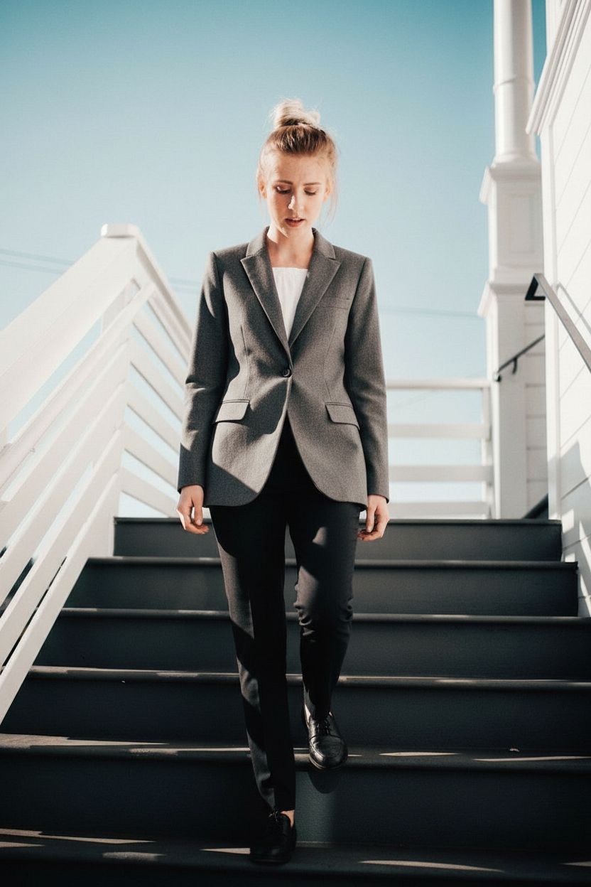 The Architect Blazer — on-model view 3