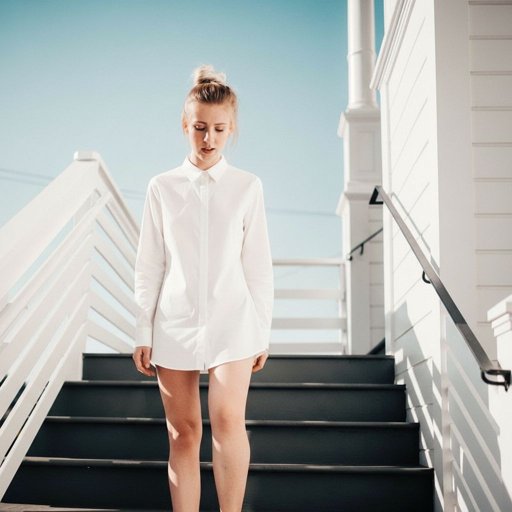 Atelier Poplin Shirt — on-model view 3