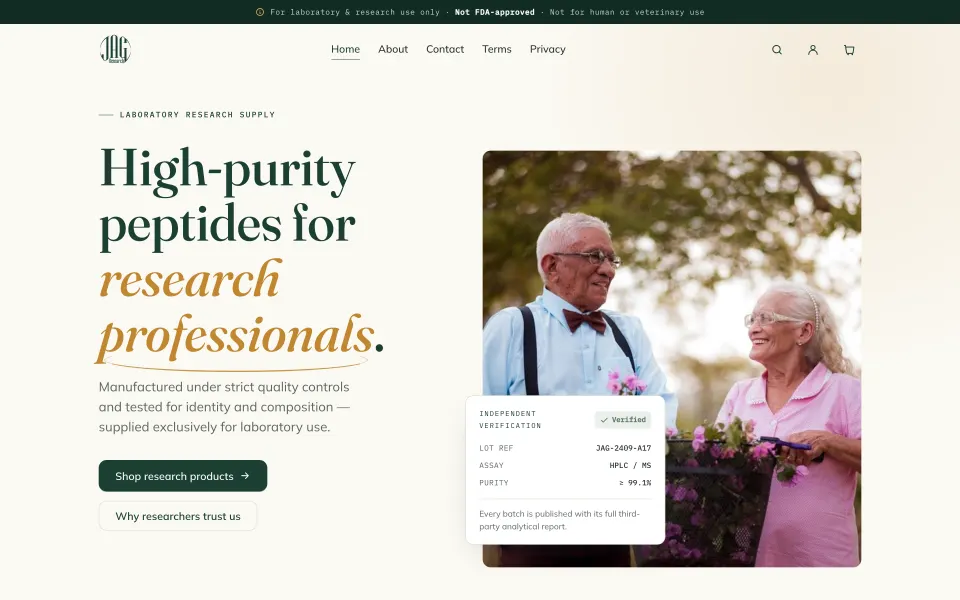 JAG Research — Research-compound store