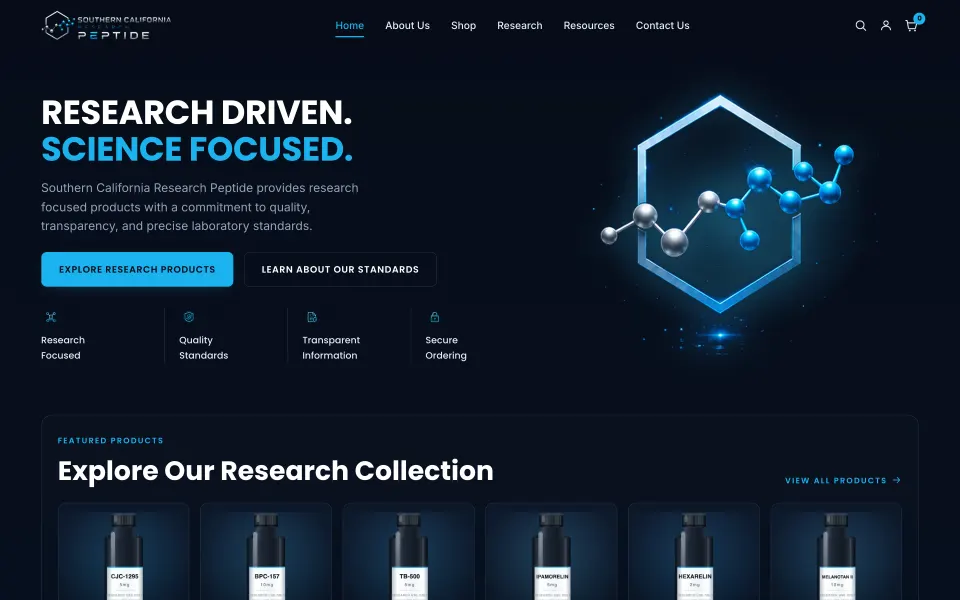 Southern California Research Peptide — Research-peptide catalogue