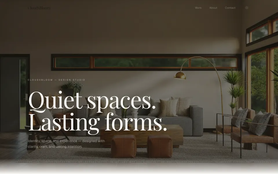 CloudxBloom Studio — Studio concept